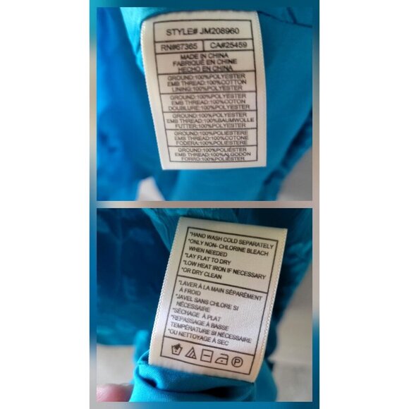 Betsey Johnson XL Blue Floral Chiffon Flowy Fairy Mini Babydoll Peplum Dress - Picture 9 of 11